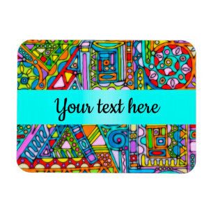 Handgemachte und digital gestrichene Muster Art 53 Magnet