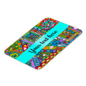 Handgemachte und digital gestrichene Muster Art 53 Magnet (Linke Seite)