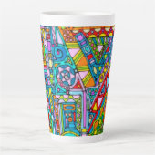 Handgemachte und digital gestrichene Muster Art 53 Milchtasse (Vorderseite)