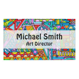 Handgemachte und digital gestrichene Muster Art 53 Namenschild