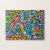 Handgemachte und digital gestrichene Muster Art 53 Puzzle (Horizontal)