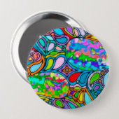 Handgemachte und digital gestrichene Muster Art 54 Button (Vorne & Hinten)