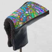 Handgemachte und digital gestrichene Muster Art 54 Golf Headcover (3/4 Vorderseite)