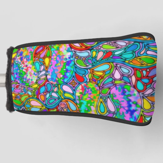 Handgemachte und digital gestrichene Muster Art 54 Golf Headcover (Vorderseite)
