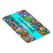 Handgemachte und digital gestrichene Muster Art 54 Magnet (Rechte Seite)