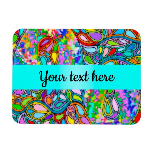 Handgemachte und digital gestrichene Muster Art 54 Magnet (Horizontal)