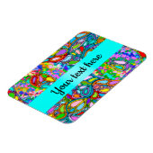 Handgemachte und digital gestrichene Muster Art 54 Magnet (Linke Seite)