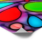 Handgemachte und digital gestrichene Muster Art 54 Poster (Ecke)