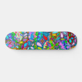 Handgemachte und digital gestrichene Muster Art 54 Skateboard (Horizontal)