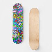 Handgemachte und digital gestrichene Muster Art 54 Skateboard (Vorderseite)