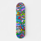 Handgemachte und digital gestrichene Muster Art 54 Skateboard (Vorne)