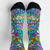 Handgemachte und digital gestrichene Muster Art 54 Socken (Oben)