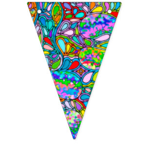 Handgemachte und digital gestrichene Muster Art 54 Wimpelkette