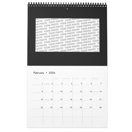 Handgemachte und digital gestrichene Muster Art 6 Kalender (Feb 2026)