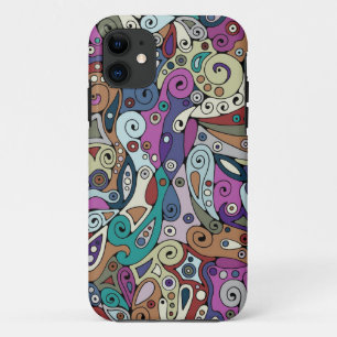 Handgemachte und digital gestrichene Muster Art 8 Case-Mate iPhone Hülle