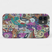Handgemachte und digital gestrichene Muster Art 8 Case-Mate iPhone Hülle (Rückseite (Horizontal))