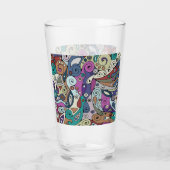 Handgemachte und digital gestrichene Muster Art 8 Glas (Rückseite)