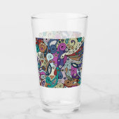 Handgemachte und digital gestrichene Muster Art 8 Glas (Vorderseite)
