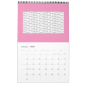Handgemachte und digital gestrichene Muster Art 8 Kalender (Jan 2027)
