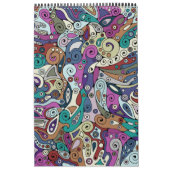 Handgemachte und digital gestrichene Muster Art 8 Kalender (Titelbild)
