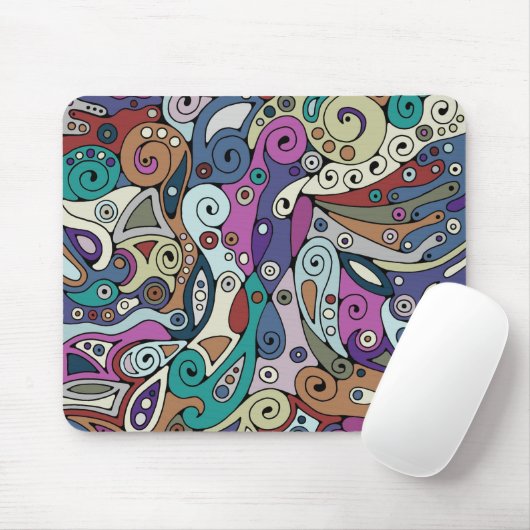 Handgemachte und digital gestrichene Muster Art 8 Mousepad (Mit Mouse)