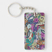 Handgemachte und digital gestrichene Muster Art 8 Schlüsselanhänger (Vorderseite)