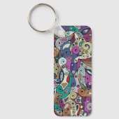 Handgemachte und digital gestrichene Muster Art 8 Schlüsselanhänger (Vorderseite)