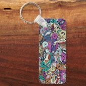 Handgemachte und digital gestrichene Muster Art 8 Schlüsselanhänger (Vorderseite)