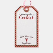 Handgemachte und hausgemachte Cookies | Handwerk | Geschenkanhänger (Vorderseite)