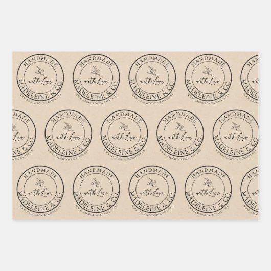 Handgemachte Verpackung Kunsthandwerker-Geschenkgu Geschenkpapier Set (Vorderseite)