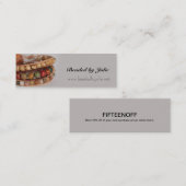 Handgemachte Visitenkarte des Schmuck-2 (Vorne/Hinten)