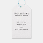 Handgemachter Kleinunternehmer-Schmuck Geschenkanhänger (Rückseite)