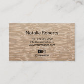 Handgemachter mutiger Text-Minimalistisches Visitenkarte (Rückseite)