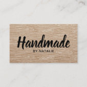 Handgemachter mutiger Text-Minimalistisches Visitenkarte (Vorderseite)