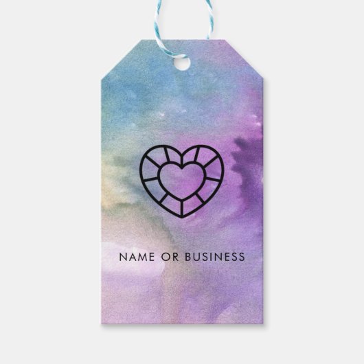 Handgemachtes Business Gem Heart Juwelier Geschenkanhänger (Vorderseite)