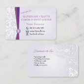 Handgemachtes Handwerk u. Grußkarten Visitenkarte (Vorne/Hinten)