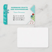 Handgemachtes Handwerk u. Scrapbooking Visitenkarte (Vorne/Hinten)
