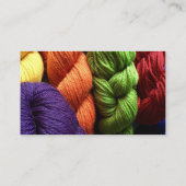 Handgemachtes Mehrfarbengarn Visitenkarte (Rückseite)