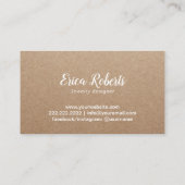 Handgemachtes Schmuck-Diamant-Logo elegantes Visitenkarte (Rückseite)