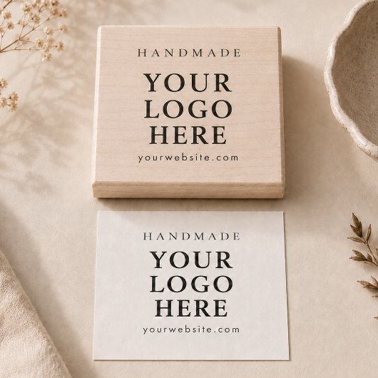 Handgemachtes Website-Geschäftslogo Gummistempel