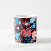 Handgemälde Abstrakte Wasserfarbenkizze Doodle Fl Kaffeetasse (Mittel)