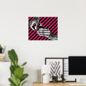 Handgemälde Fingernägel Maniküre Schönheit machen Poster (Heimbüro)