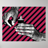 Handgemälde Fingernägel Maniküre Schönheit machen Poster (Vorne)