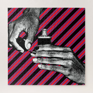 Handgemälde Fingernägel Maniküre Schönheit machen Puzzle