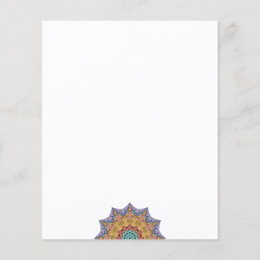 Handgemälde Mandala Uhr Gesicht 1 (Rückseite)