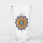Handgemälde Mandala Uhr Gesicht 1 Glas (Rückseite)