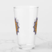 Handgemälde Mandala Uhr Gesicht 1 Glas (Links)