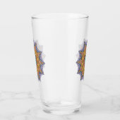 Handgemälde Mandala Uhr Gesicht 1 Glas (Rechts)