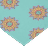 Handgemälde Mandala Uhr Gesicht 1 Tischdecke (Schrägansicht)