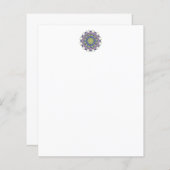 Handgemälde Mandala Uhr Gesicht 2 (Vorne/Hinten)